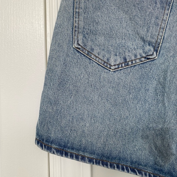 Agolde Criss Cross Denim Shorts - Picture 3 of 5